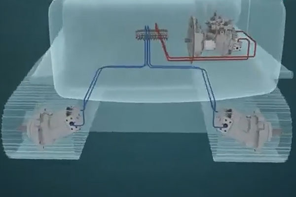 Onthul de hydraulische pomp van de graafmachine, de hoofdregelklep, de rijmotor!